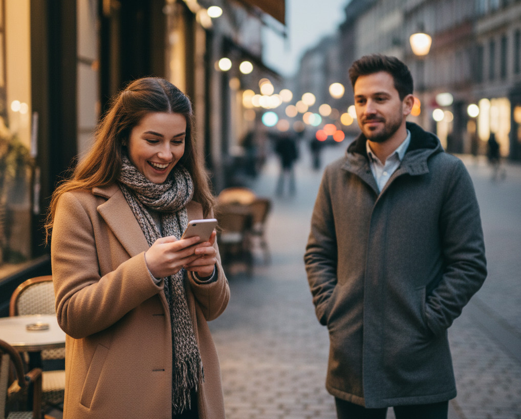 Пара держится за руки