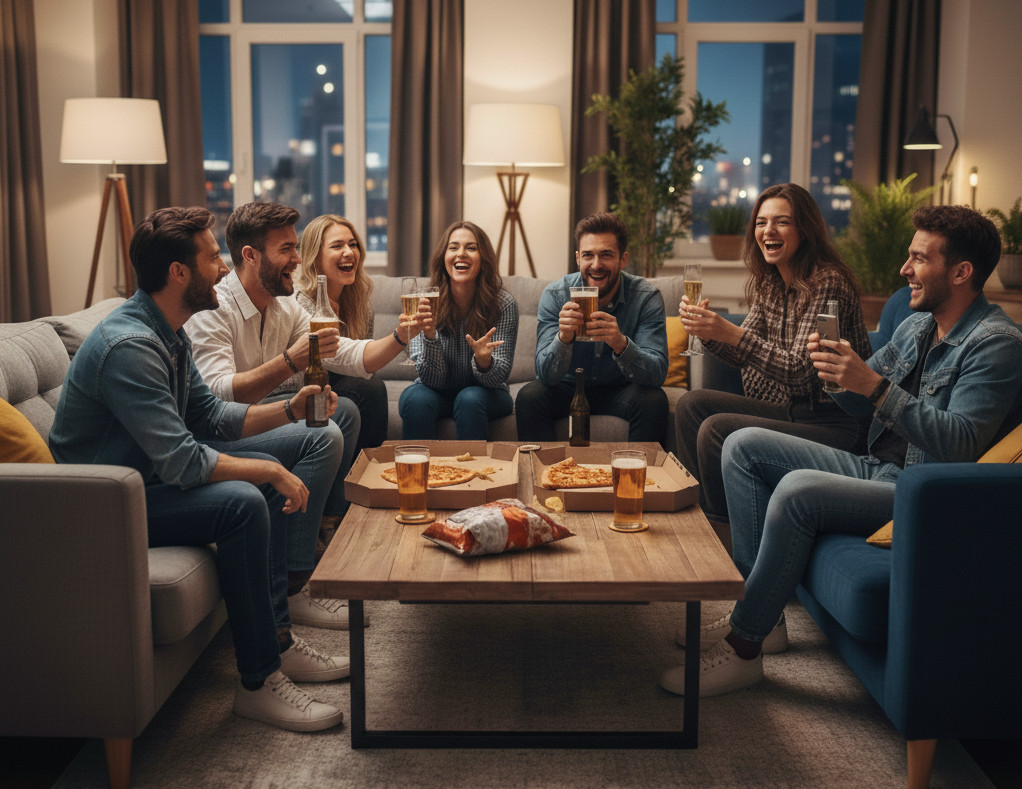 Друзья играют в викторину